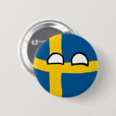 Zweden Ball Ronde Button 5,7 Cm (Voorkant /achterkant)