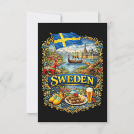 Zweden Bedankkaart