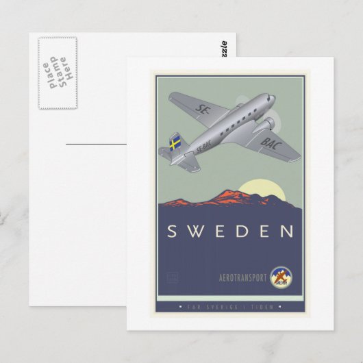 Zweden Briefkaart (Voorkant / Achterkant)