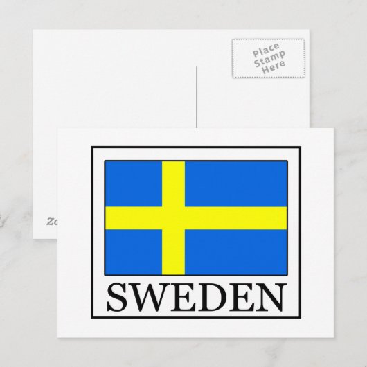 Zweden Briefkaart (Voorkant / Achterkant)