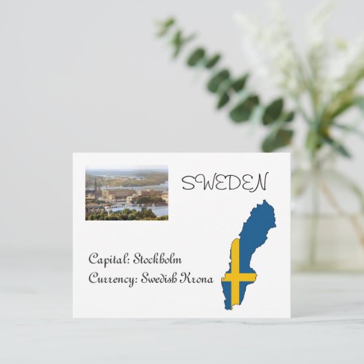 Zweden Briefkaart (Staand voorkant)