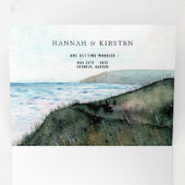 Zweden bruiloft geïllustreerde kaart (Binnenzijde eerst)