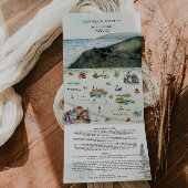 Zweden bruiloft geïllustreerde kaart