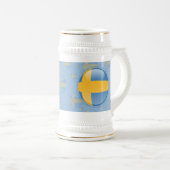 Zweden Bubble Flag Bierpul (Voorkant rechts)