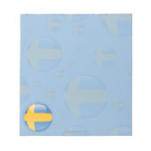 Zweden Bubble Flag Notitieblok (Voorkant)