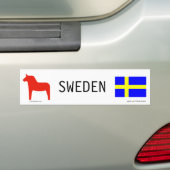 Zweden Bumpersticker (Op auto)