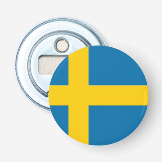 Zweden Button Flesopener (Voorkant)