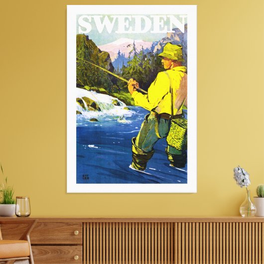 Zweden Canvas Afdruk (Insitu (Woonkamer))