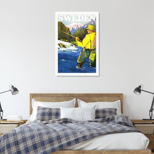 Zweden Canvas Afdruk (Insitu (Slaapkamer))