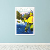 Zweden Canvas Afdruk (Insitu (Houten vloer))