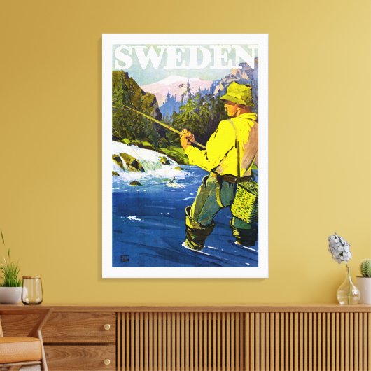 Zweden Canvas Afdruk (Insitu (Woonkamer))