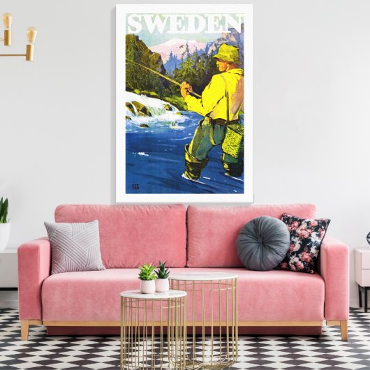 Zweden Canvas Afdruk (Insitu (Woonkamer))