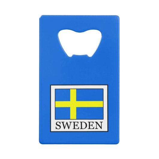 Zweden Creditkaart Flessenopener (Voorkant)