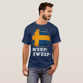 Zweden - Curator van de nationale vlag T-shirt (Voorkant volledig)