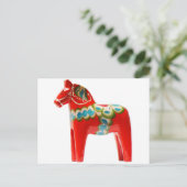 Zweden Dala Horse Briefkaart (Staand voorkant)
