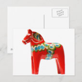 Zweden Dala Horse Briefkaart (Voorkant / Achterkant)