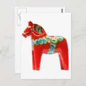 Zweden Dala Horse Briefkaart (Voorkant / Achterkant)