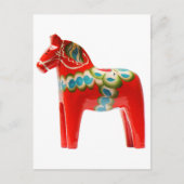 Zweden Dala Horse Briefkaart (Voorkant)