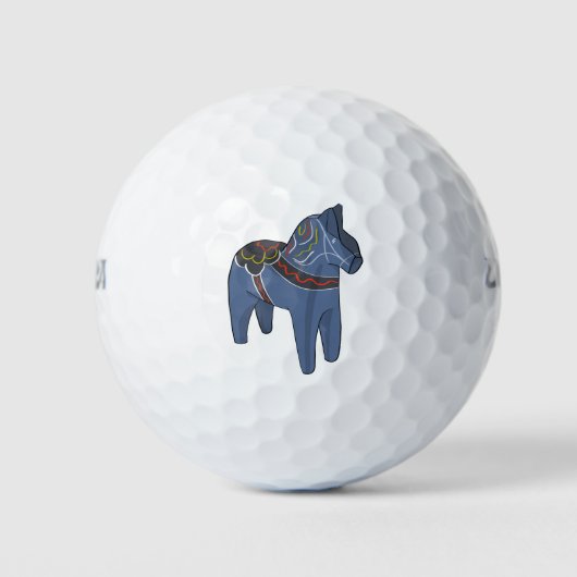 Zweden Dala Horse Dalecarlian Zweeds Golfballen (Voorkant)