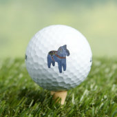 Zweden Dala Horse Dalecarlian Zweeds Golfballen (Insitu Shirt)