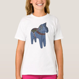 Zweden Dala Horse Dalecarlian Zweeds T-shirt