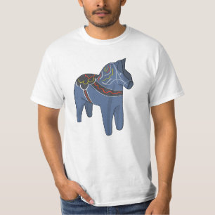 Zweden Dala Horse Dalecarlian Zweeds T-shirt