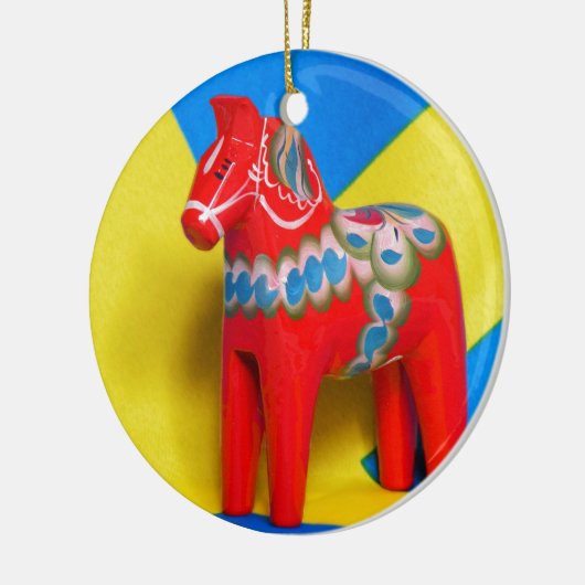 Zweden Dala Horse Keramisch Ornament (Links)