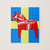 Zweden Dala Horse Legpuzzel (Verticaal)