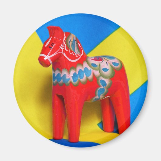 Zweden Dala Horse Magneet (Voorkant)
