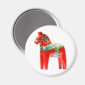 Zweden Dala Horse Magneet (Voorkant / Achterkant)