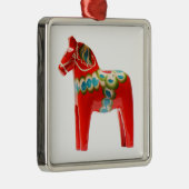 Zweden Dala Horse Metalen Ornament (Rechts)