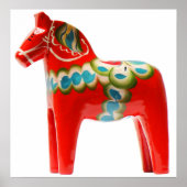 Zweden Dala Horse Poster (Voorkant)