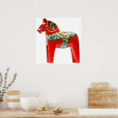 Zweden Dala Horse Poster (Keuken)