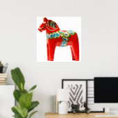 Zweden Dala Horse Poster (Thuiskantoor)