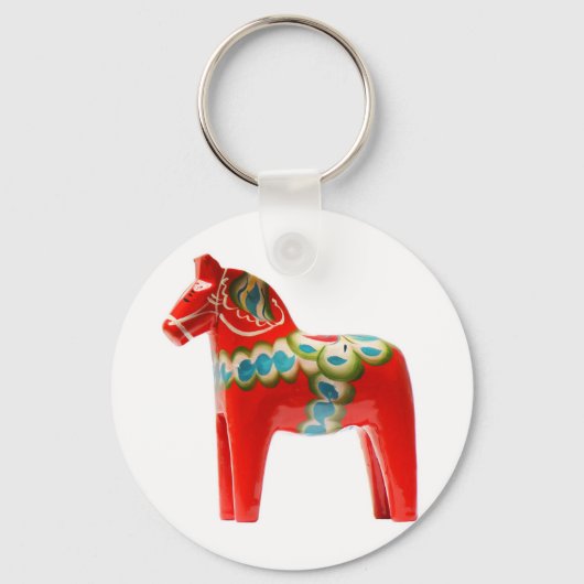 Zweden Dala Horse Sleutelhanger (Voorkant)