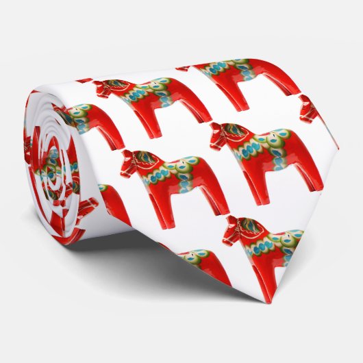 Zweden Dala Horse Stropdas (Opgerold)