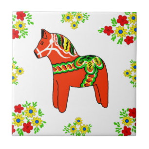 Zweden Dala Horse Tegeltje
