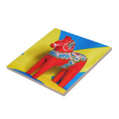 Zweden Dala Horse Tegeltje (Zijkant)