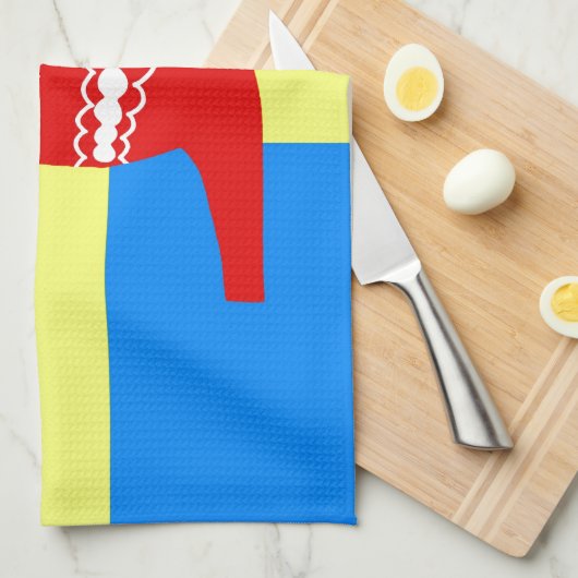 Zweden Dala Horse Theedoek (Quarter Fold)