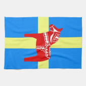 Zweden Dala Horse Theedoek (Horizontaal)