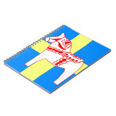 Zweden Dala Horse White Notitieboek (Linkerzijde)