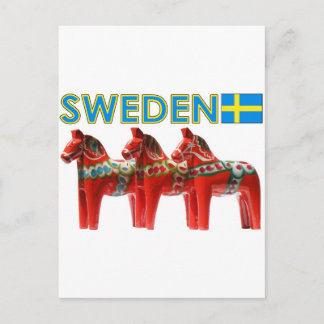 Zweden Dala Horses Briefkaart