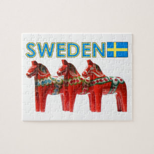 Zweden Dala Horses Legpuzzel