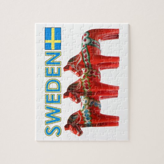 Zweden Dala Horses Legpuzzel (Verticaal)