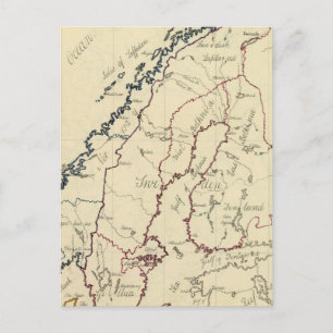 Zweden, Denemarken, Noorwegen 2 Briefkaart