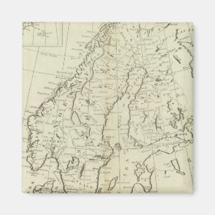 Zweden, Denemarken, Noorwegen en Finland Magneet
