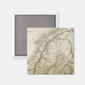 Zweden, Denemarken, Noorwegen Magneet (Voorkant / Achterkant)