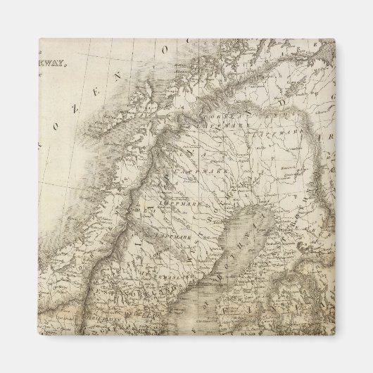 Zweden, Denemarken, Noorwegen Magneet (Voorkant)