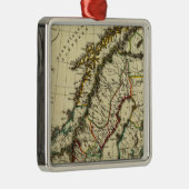 Zweden, Denemarken, Noorwegen, met de aangegeven g Metalen Ornament (Rechts)