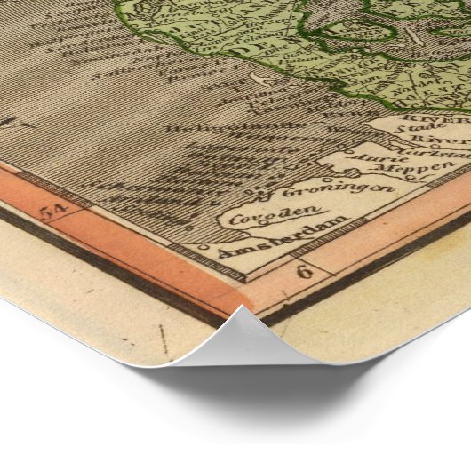 Zweden, Denemarken, Noorwegen Poster (Hoek)